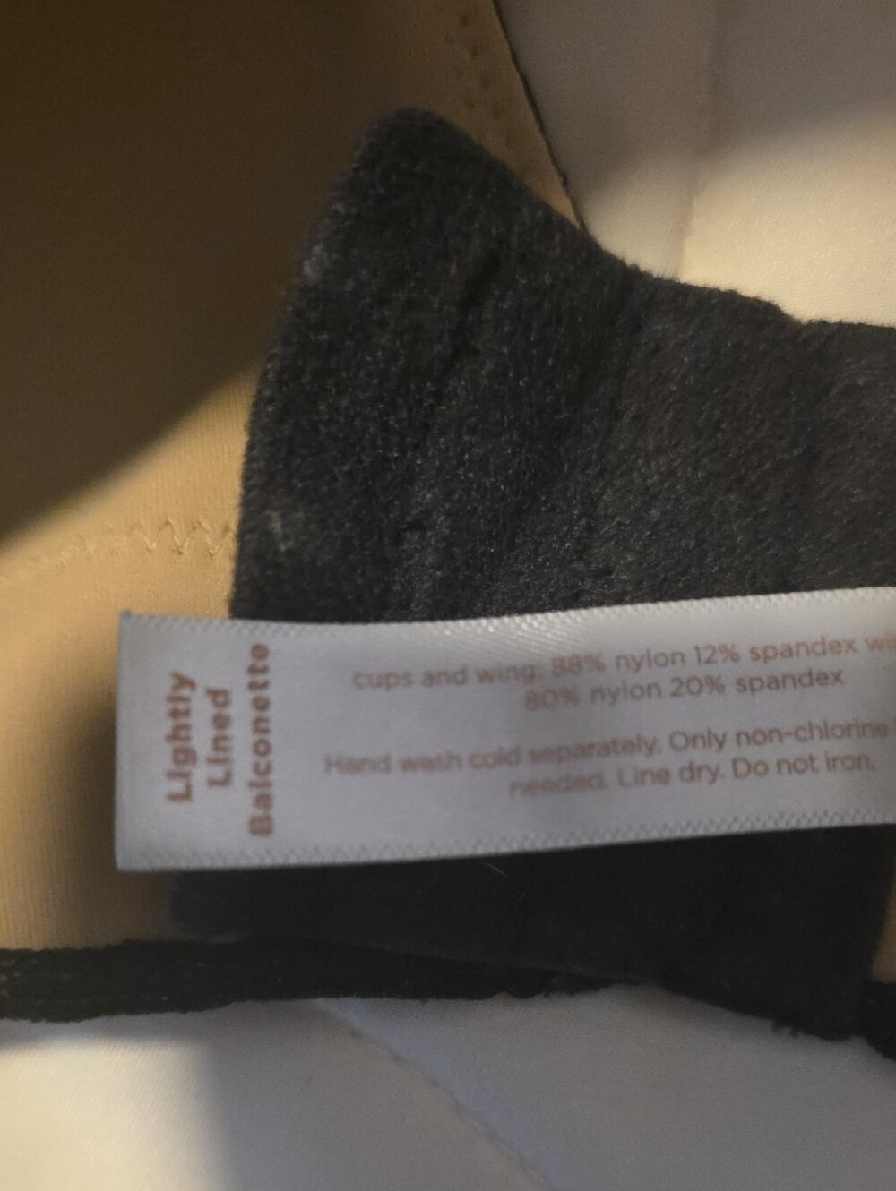 Cacique Black Lace Underwire Bra with Nude Lining Backsmoothing 42D - Picture 3 of 4